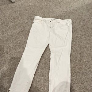 Free People white jeans